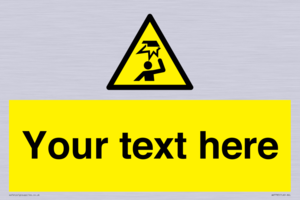 Custom warning overhead obstacle